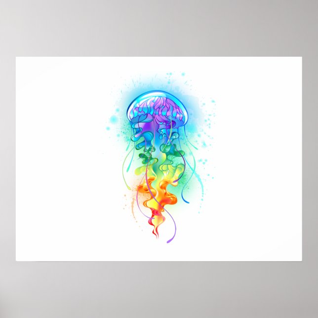 Rainbow jellyfish poster (Front)