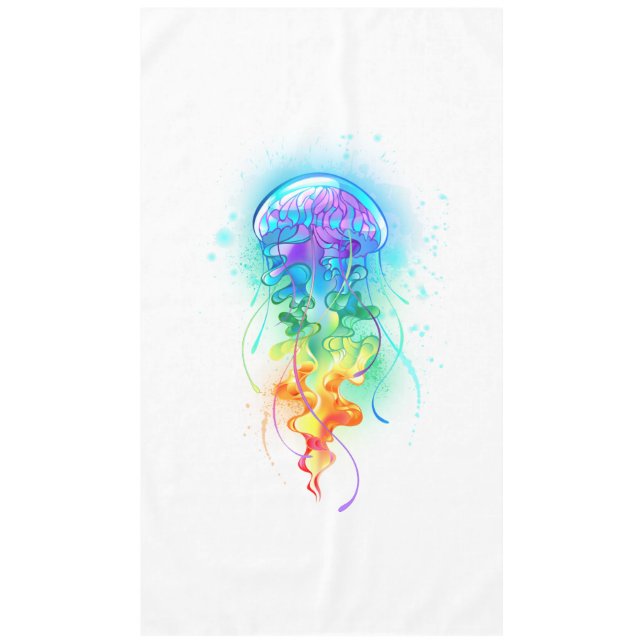 Rainbow jellyfish tablecloth (Front)