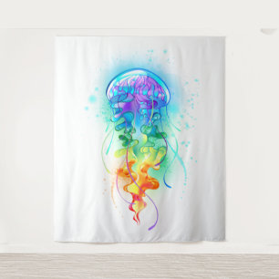 Rainbow jellyfish tapestry