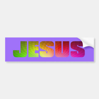 Rainbow Jesus Bumper Sticker