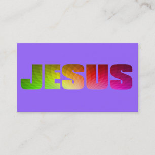Rainbow Jesus Business Card