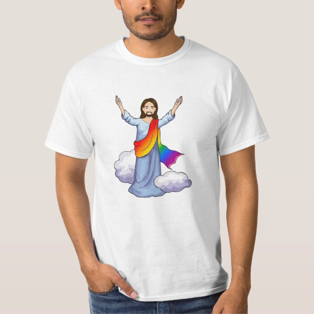 Rainbow Jesus T-Shirt (Front)