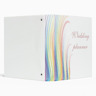 Rainbow Joy Wedding Planner Binder