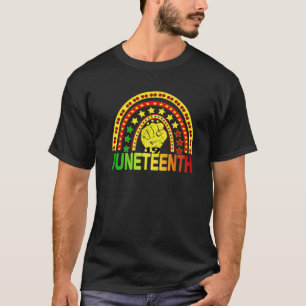 Rainbow Junenth June 19Th 1865 Freedom Day Afro Ra T-Shirt