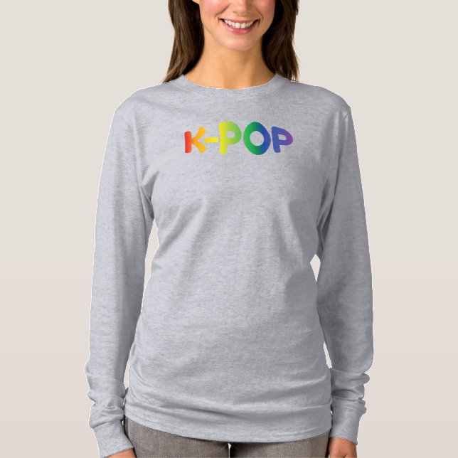 Rainbow K-Pop Ver 2 Long Sleeve T-Shirt (Front)