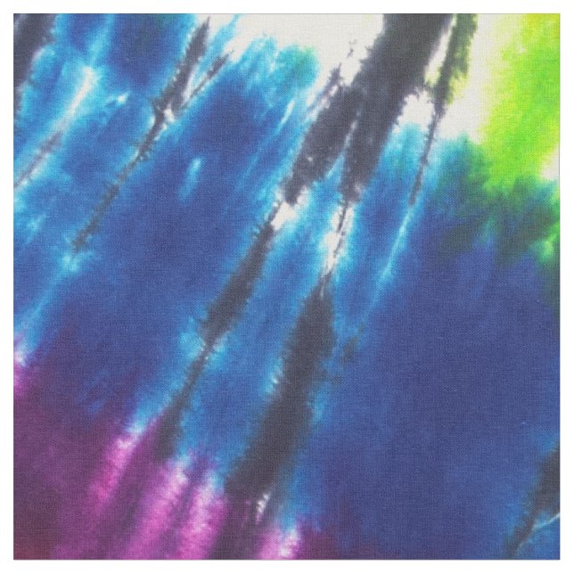 Rainbow Kaleidoscope Tie-Dye Fabric (Close Up)