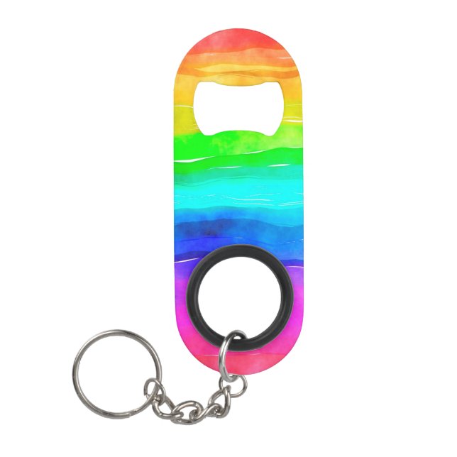 Rainbow Keychain Bottle Opener (Front)