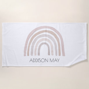 Rainbow kids beach towel