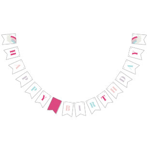 Rainbow kids birthday party banner