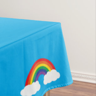 Rainbow Kid's Birthday Party Tablecloth