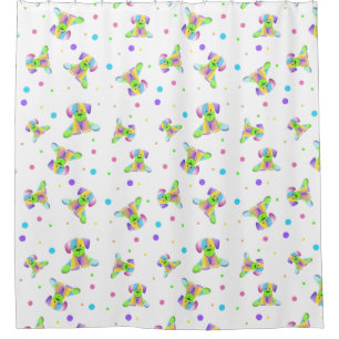 rainbow kids dog puppy polka dot bright fun colour