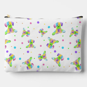 rainbow kids dog puppy polka dot bright fun colour accessory pouch