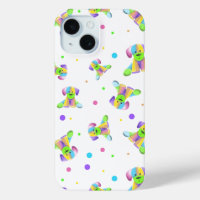 rainbow kids dog puppy polka dot bright fun colour