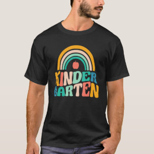 Rainbow Kindergarten Teacher Kinder Crew Back To S T-Shirt