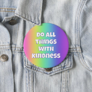 Rainbow Kindness Button