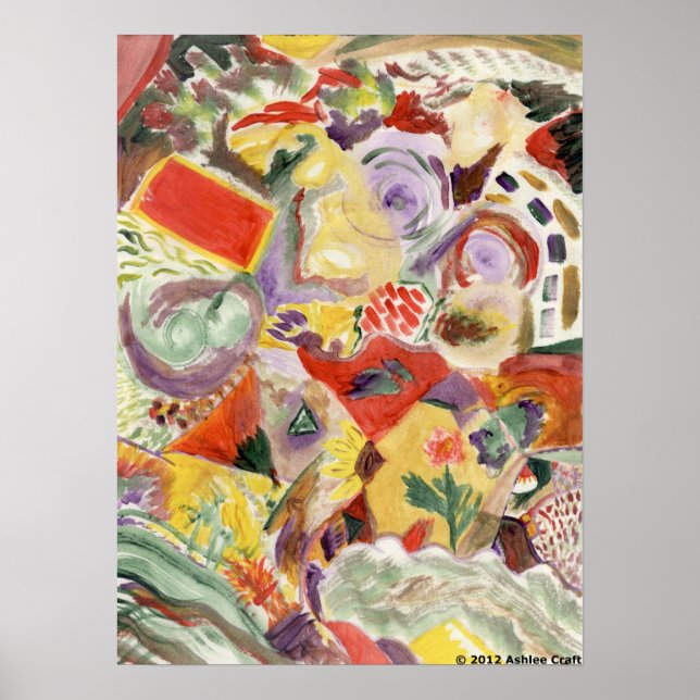 "Rainbow Kitchen" Art Poster Print (Front)