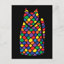 Rainbow Kitty postcard