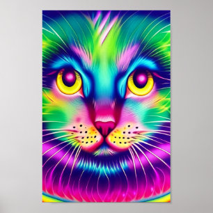 Rainbow Kitty Poster