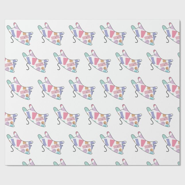Rainbow Kitty Wrapping Paper (Flat)