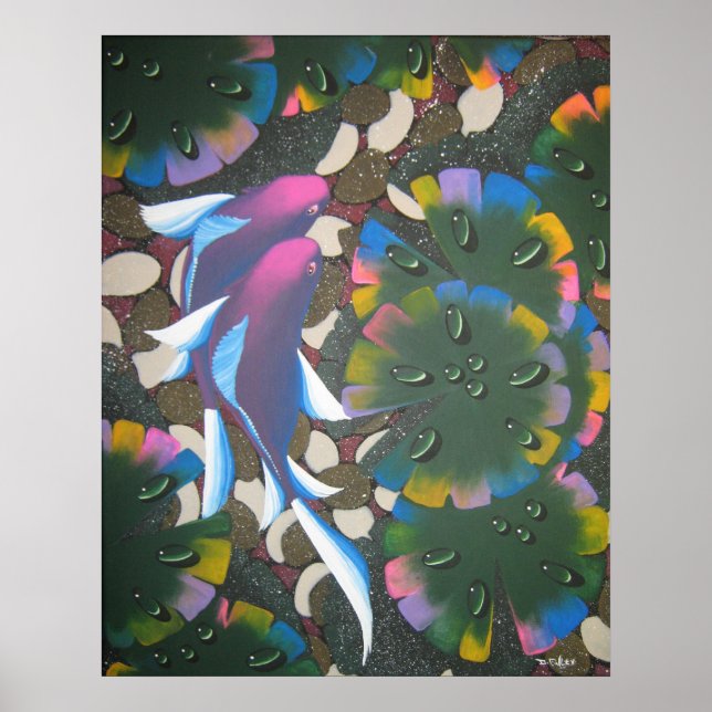 rainbow koi poster (Front)