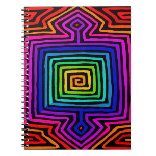 Rainbow Kuna Indian Mola Notebook