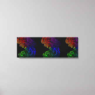 Rainbow Lady Stretched Canvas Print
