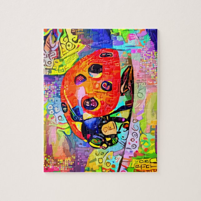 Rainbow Ladybug Jigsaw Puzzle (Vertical)