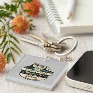 RAINBOW LAKE FISHERMAN'S PARK - FISHING LOVER KEYCHAIN