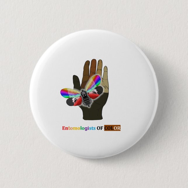 Rainbow Lanternfly 2 Inch Round Button (Front)
