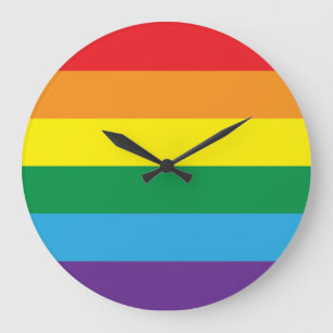 Rainbow Large Clock