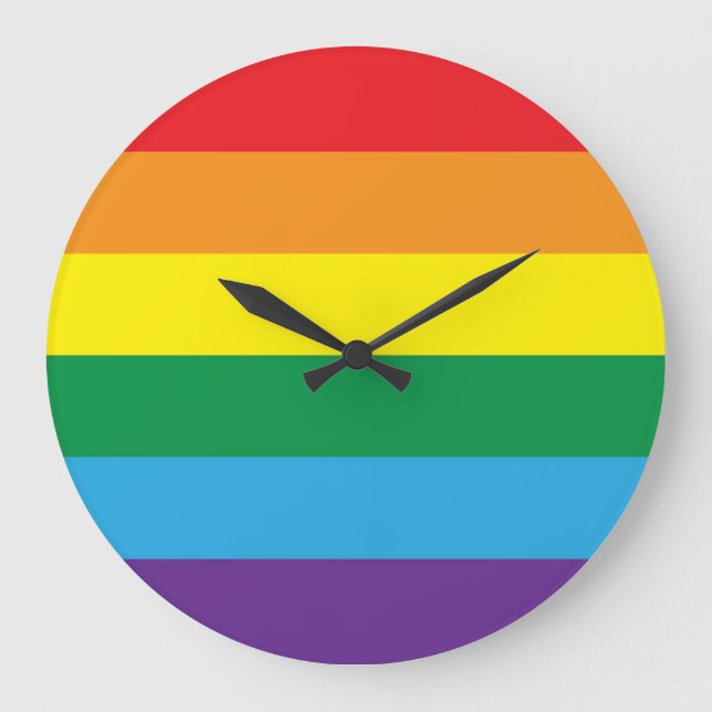 Rainbow Large Clock (Front)