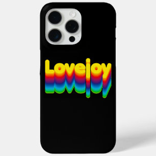 Rainbow Layers Lovejoy Name Label iPhone 15 Pro Max Case