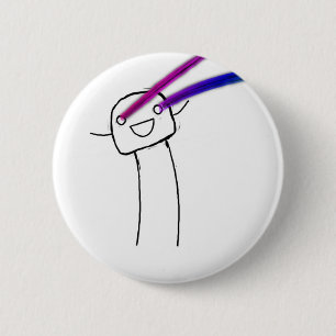 Rainbow Lazers 2 Inch Round Button