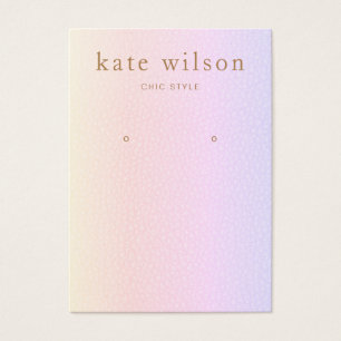 Rainbow Leather (image) Earring Display Card