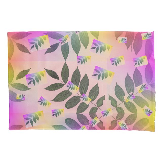 RAINBOW LEAVES PILLOWCASE (Front)