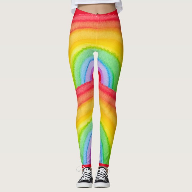 RAINBOW LEGGINGS YOGA PANTS (Devant)