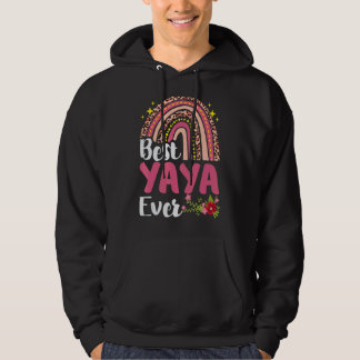Rainbow Leopard Best Yaya Ever Mother's Day Mother Hoodie