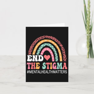 Rainbow Leopard End The Stigma Mental Health Probl Card