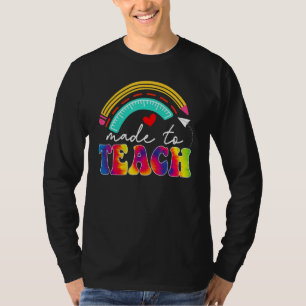 Rainbow Leopard Made To Teach Teacher Back To Sch T-Shirt