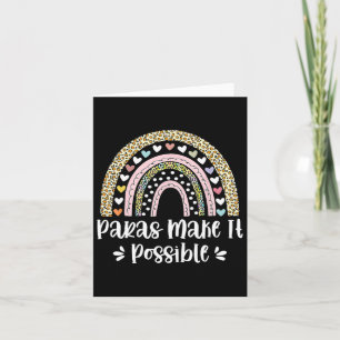 Rainbow Leopard Paras Make It Possible Para Parapr Card