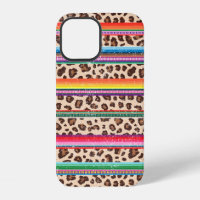 Rainbow Leopard Print Modern Girly Animal Pattern