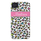 Rainbow Leopard Rhinestone Leopard BLING iPhone