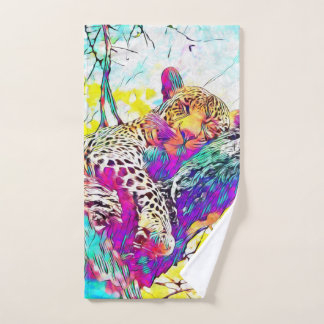 Rainbow leopard Towel