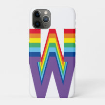 Rainbow Letter Retro Groovy Colourful LGTBQ+ Pride