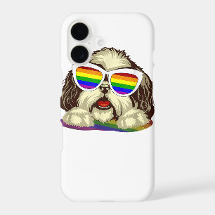 Rainbow LGBT Flag Gay Pride Shih Tzu Dog  Copy