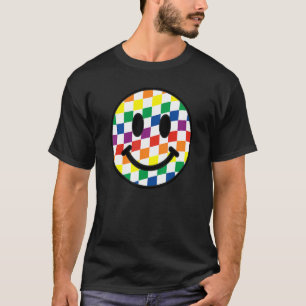 Rainbow Lgbt Flag Happy Face Gay Lesbian Bisexual  T-Shirt