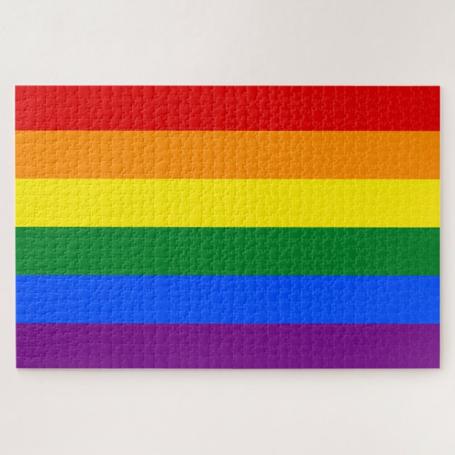 Rainbow (LGBT) Flag Jigsaw Puzzle (Horizontal)
