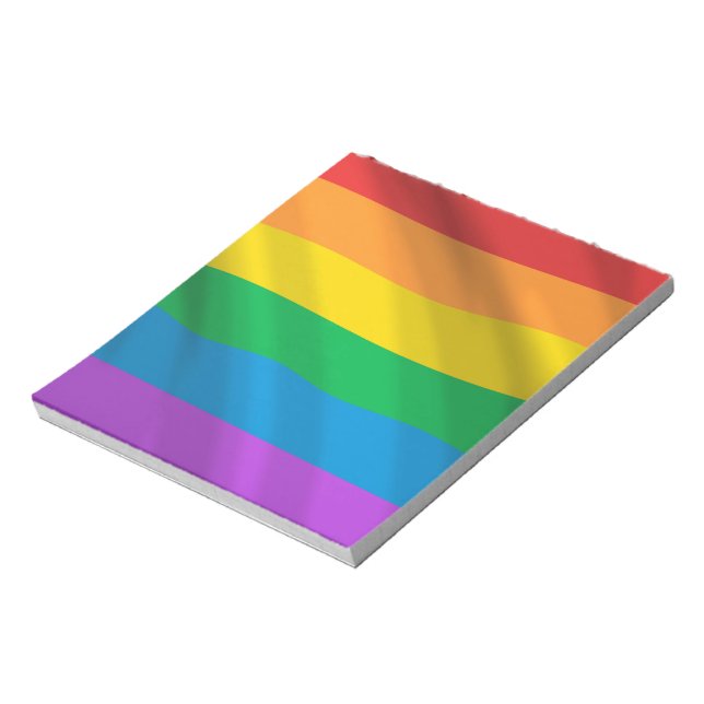 Rainbow LGBT flag  Notepad (Rotated)