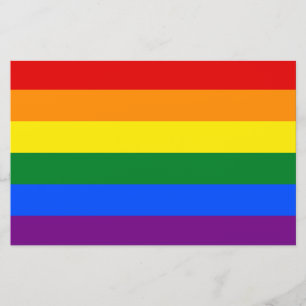 Rainbow (LGBT) Flag Stationery