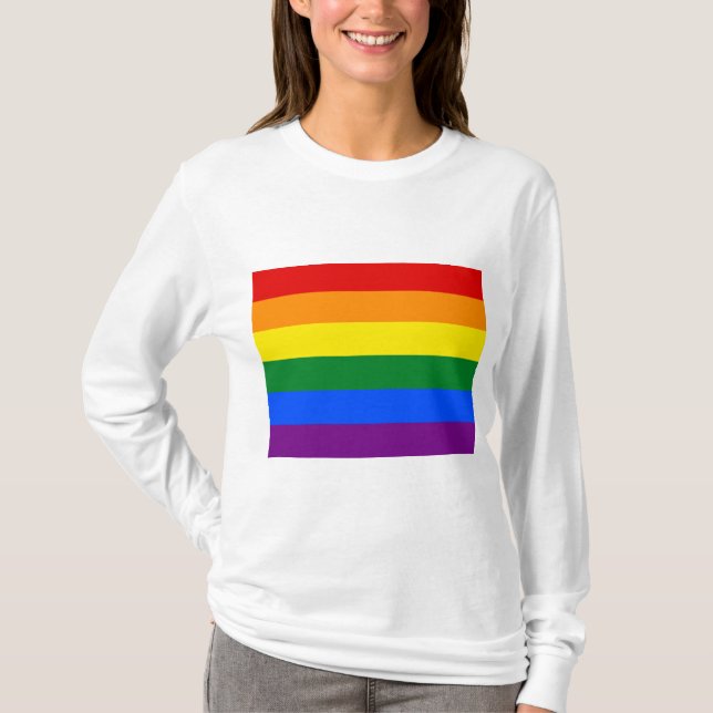 Rainbow (LGBT) Flag T-Shirt (Front)